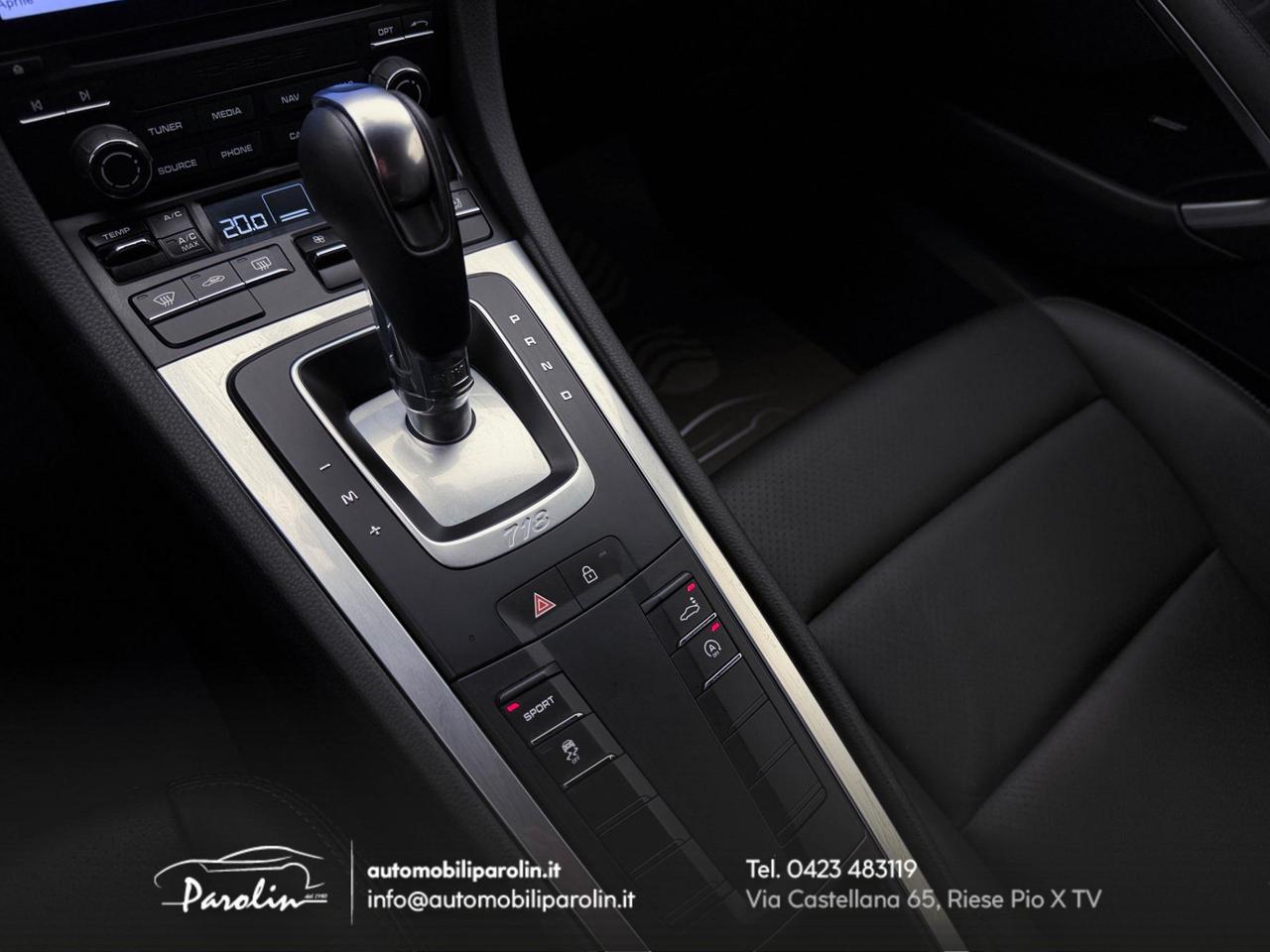 Porsche 718 Cayman 718 2.0 PDK Black pack-LED-Cerchi20-Bose-Pelle