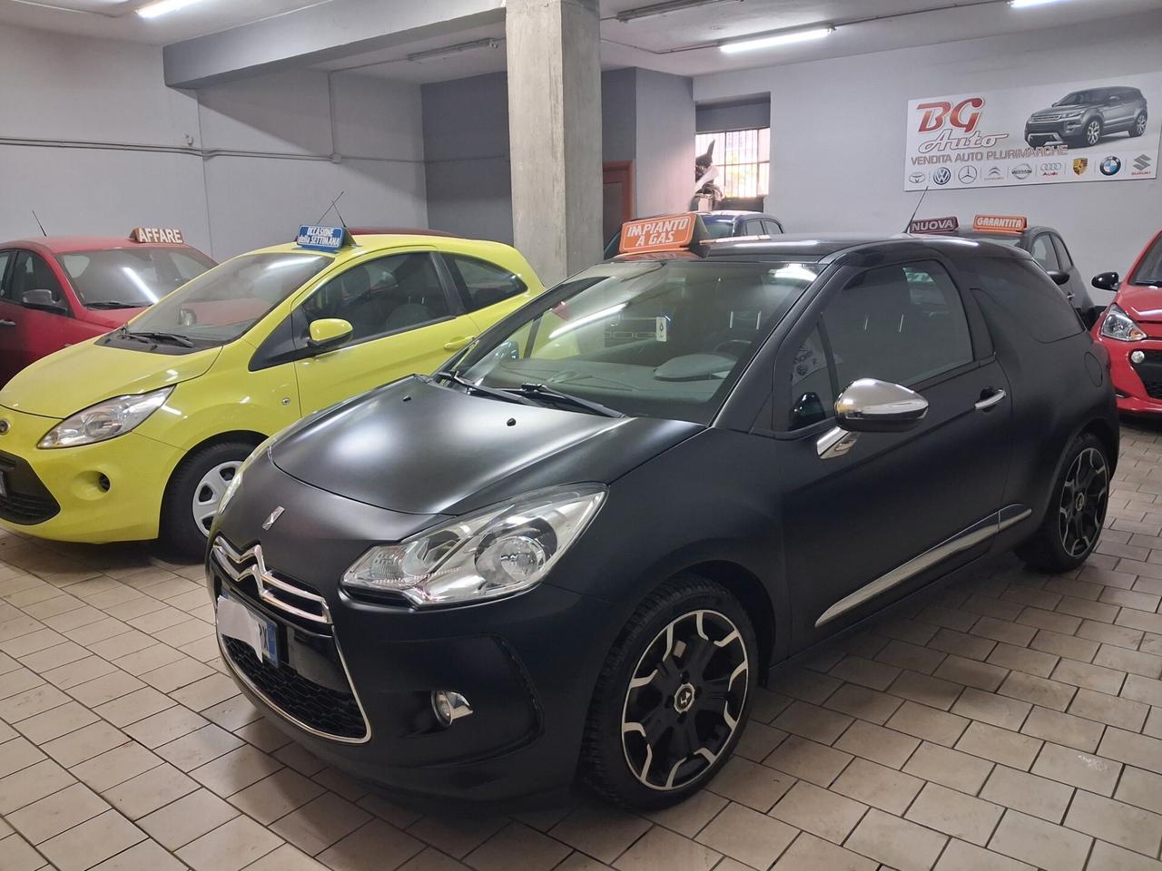 Citroen DS3 Just Black 1.4 GPL unico prop 2013