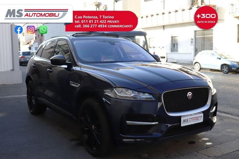 Jaguar F-Pace 3.0d V6 300 CV AWD R-Sport Tetto Panorama HeadUpDisplay Unicoproprietario