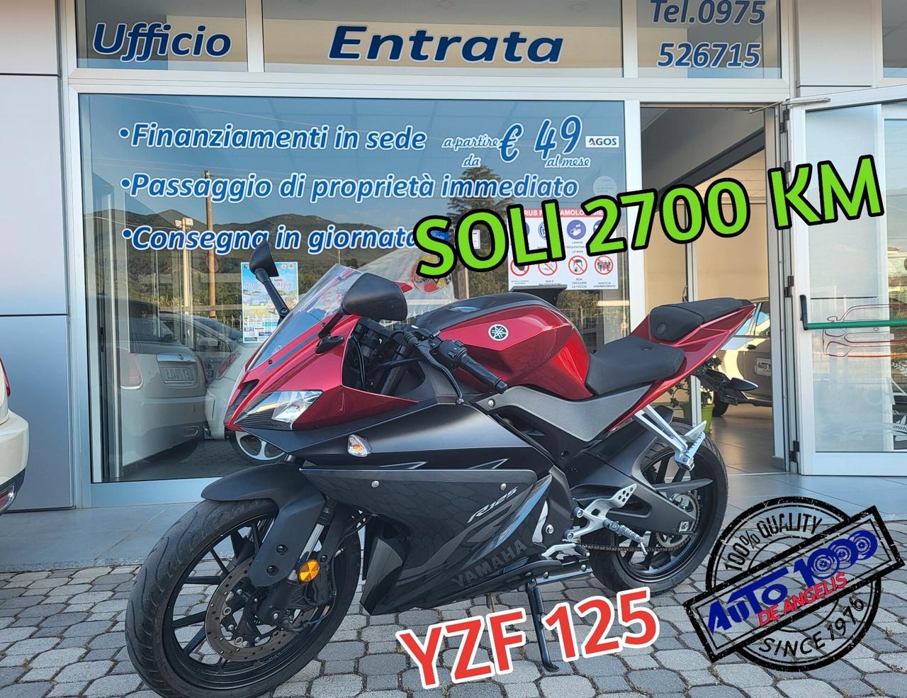 Yamaha YZF-R125 ABS - SOLI 2.700 KM - UTILIZZATA POCHISSIMO