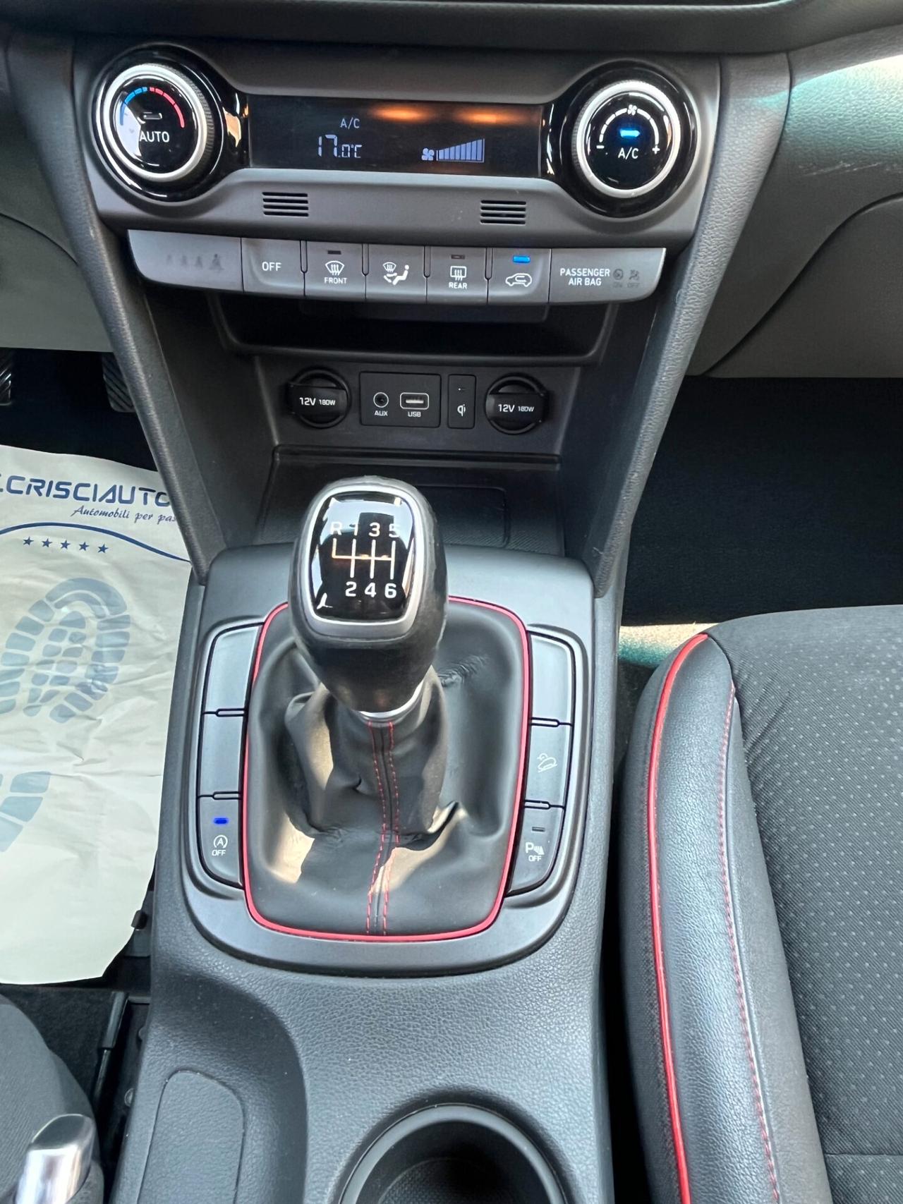 Hyundai Kona 1.0 T-GDI 120 CV UNICO PROPRIETARIO KM CERTIFICATI 2017