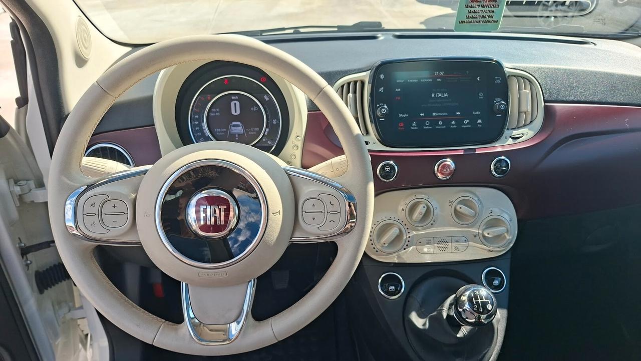 Fiat 500 1.2 Lounge con sedili in pelle