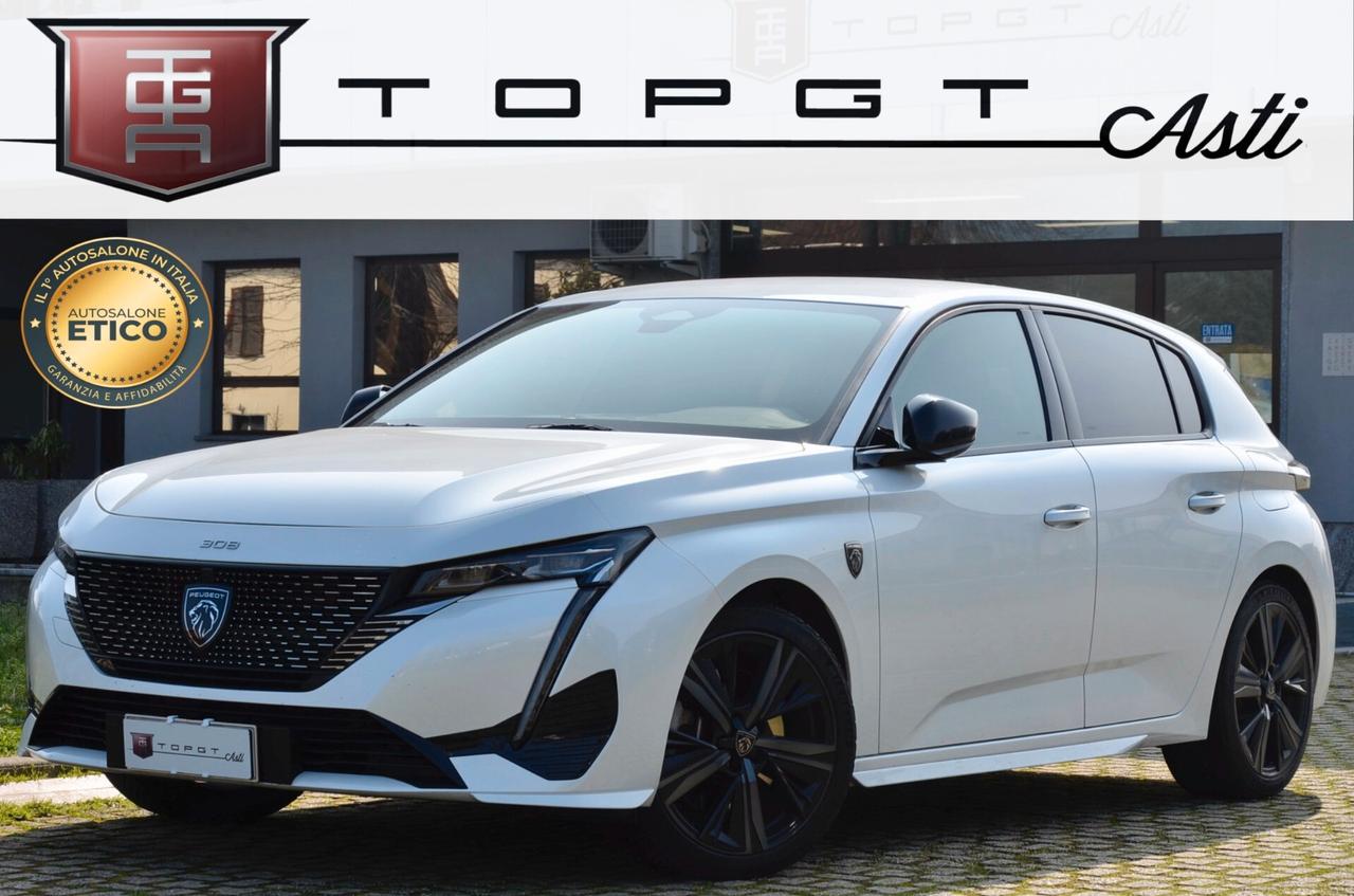 PEUGEOT 308 1.6 PLUG-IN HYBRID GT PACK 180cv E-EAT8, UNICO UTILIZZATORE, UFF ITALIANA, SERVICE PEUGEOT, HI-FI FOCAL, FULL OPTIONAL, PERMUTE