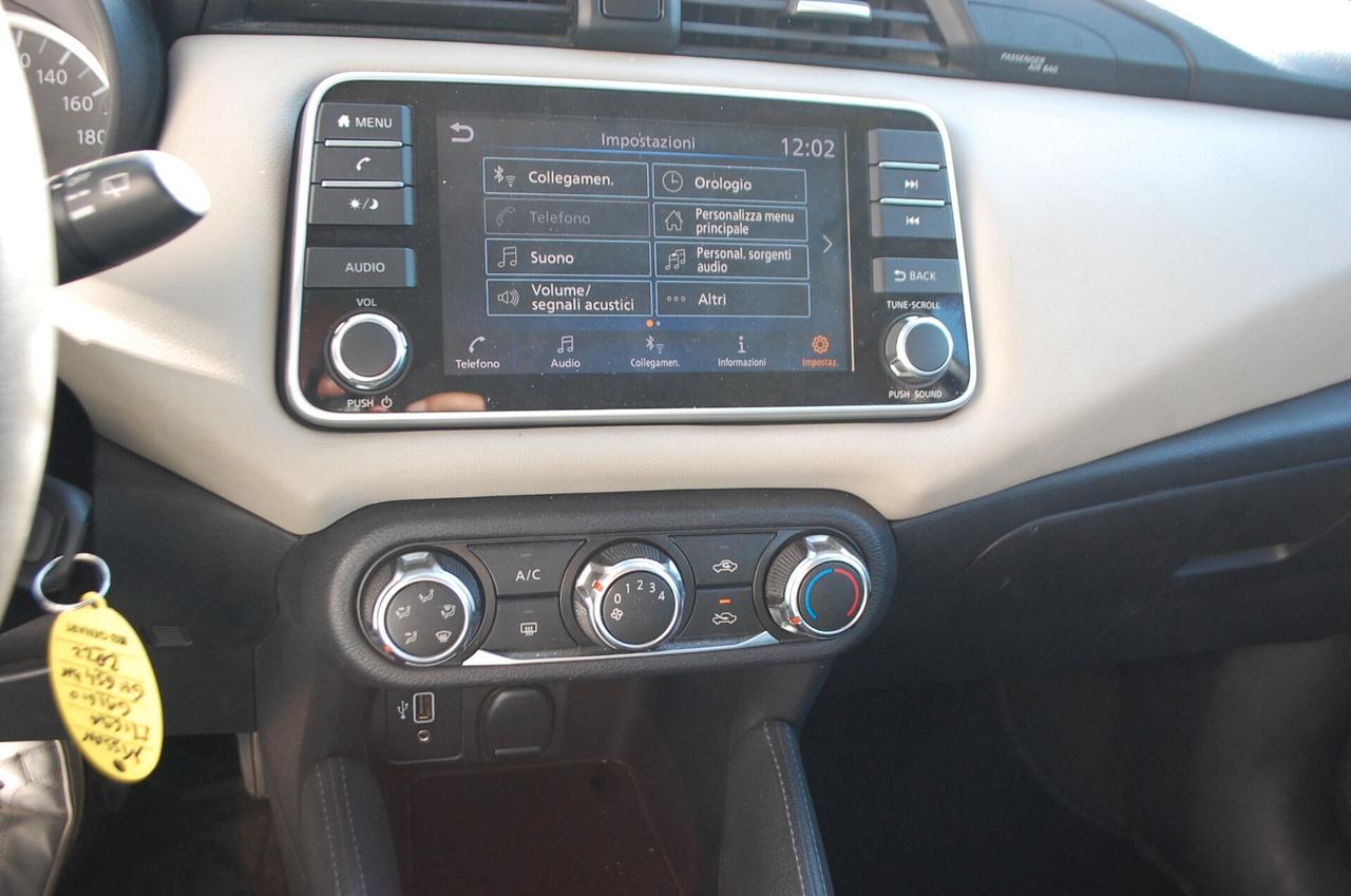 Nissan Micra 1.0 ig-t Acenta 92CV Uff Italy USB App Clima