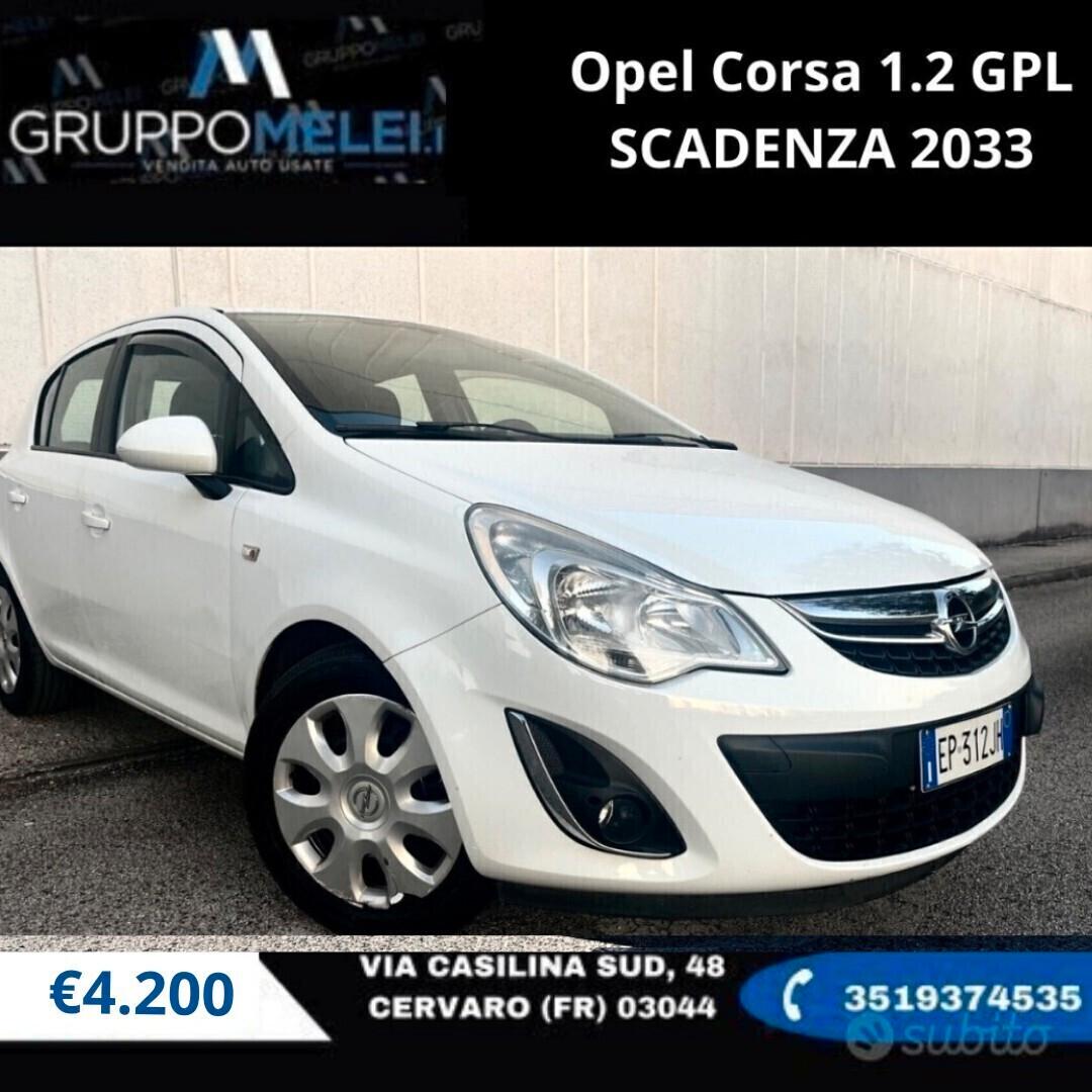 Opel Corsa 1.2 GPL SCADENZA 2033