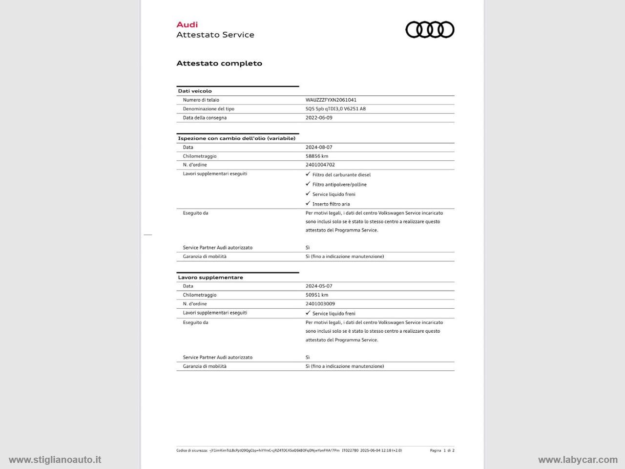 AUDI SQ5 SPB TDI quattro tiptronic TETTO PELLE