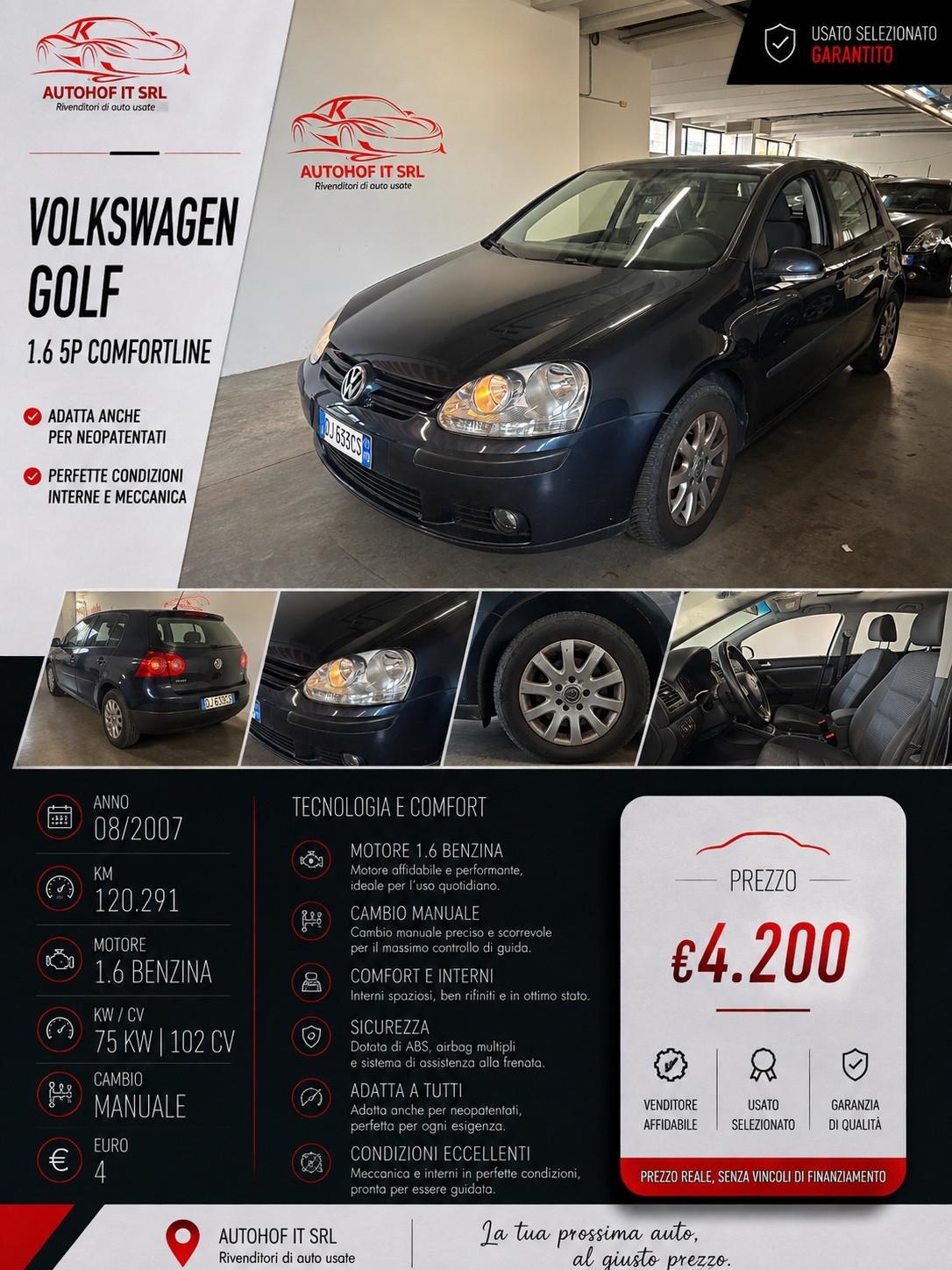 Volkswagen Golf 1.6 BENZINA |OK NEOPATENTATI |