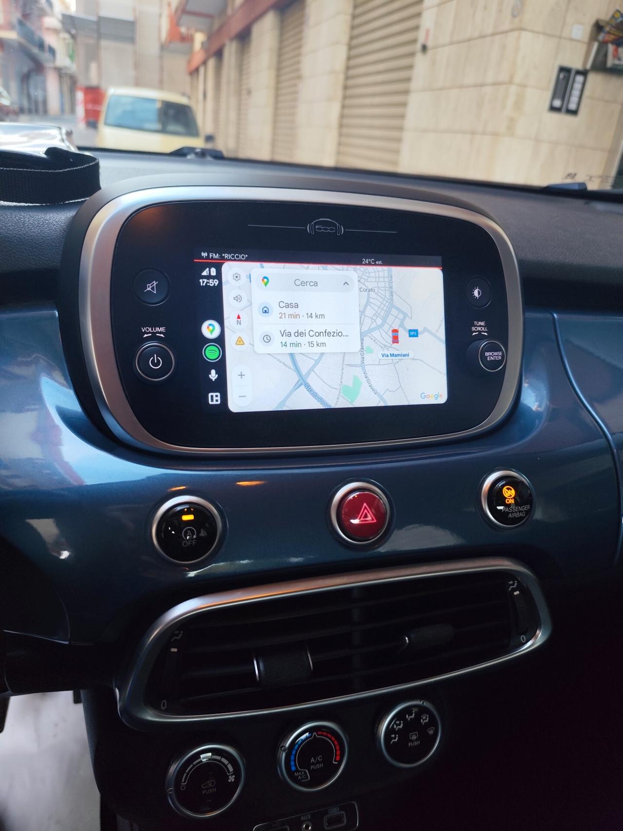 Fiat 500X 1.3 MultiJet 95 CV Azzurro Met CARPLAY