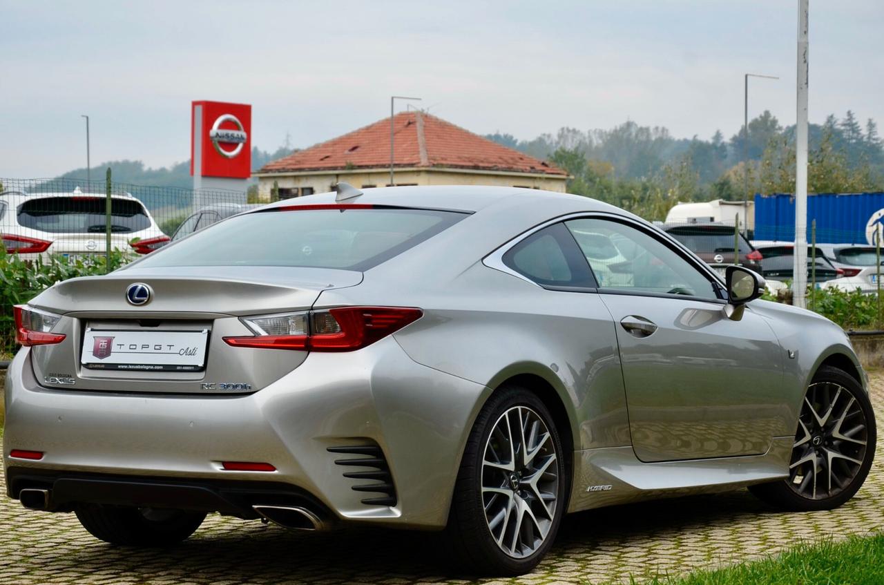 Lexus RC 300h Hybrid F Sport 181cv, TUTTI SERVICE UFF, UFF ITALIANA, EURO 6D, NAVI, PERMUTE