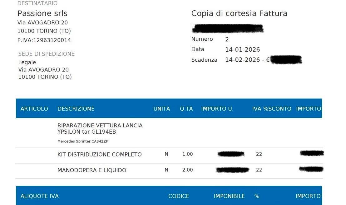 Lancia Ypsilon GPL DISTRIBUZIONE ESEGUITA