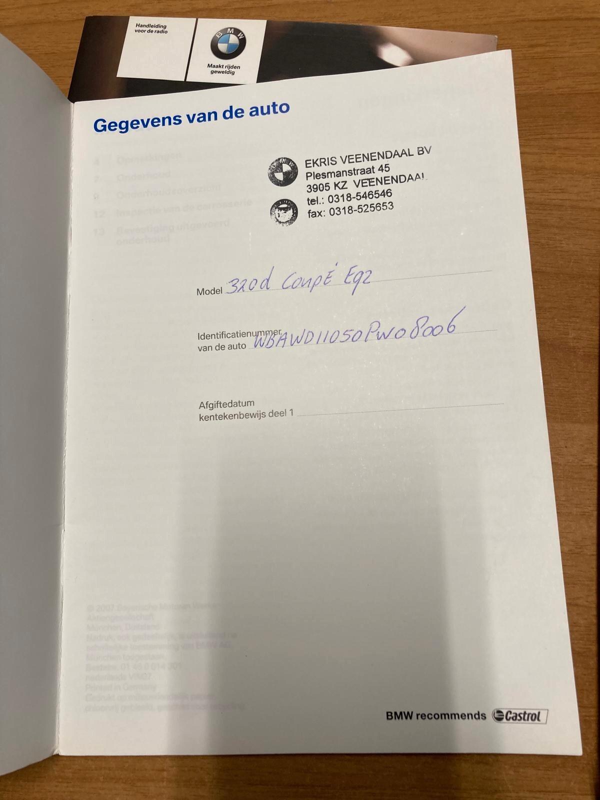 BMW 320D MSPORT COUPE' (E92) - KM ORIGINALI - CATENA NUOVA BMW