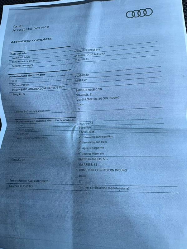 Audi A4 Avant 35 2.0 tdi Sport 150cv s-tronic