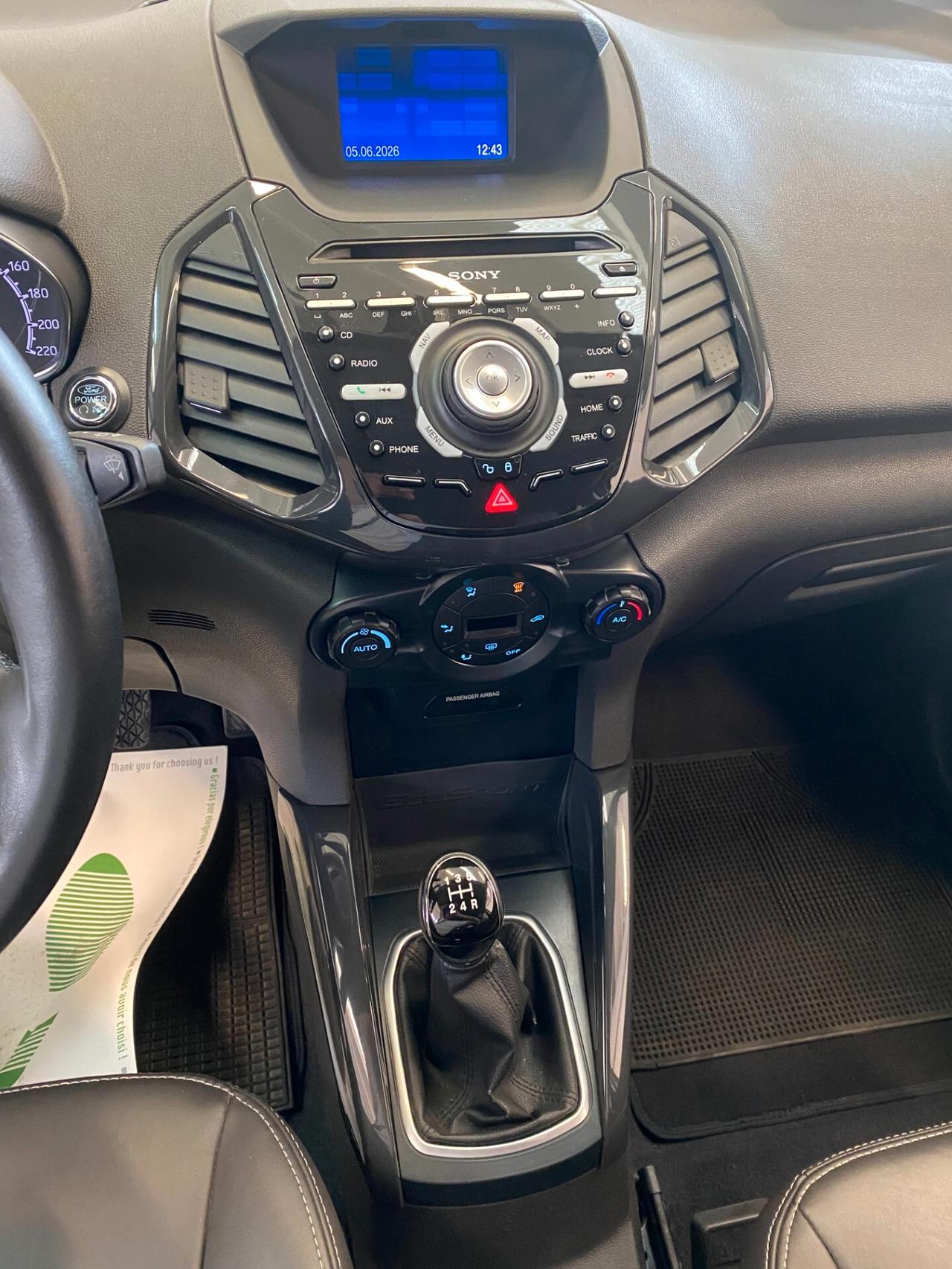 FORD ECOSPORT 1.5 TDCi 95 CV - OK NEOPATENTATI