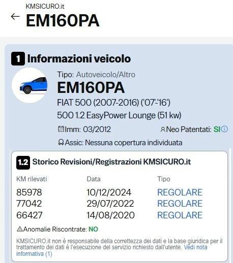 Fiat 500 1.2 EasyPower Lounge GPL 2012 87.000 KM