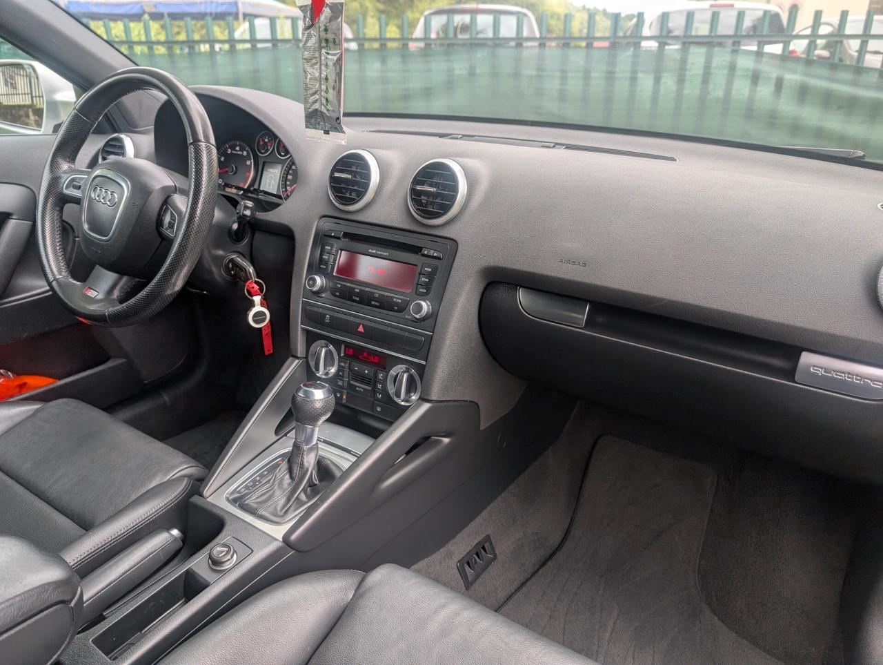 Audi A3 SPB 2.0 16V TFSI quattro S tronic Ambition UNICO PROPR TAGL. CERT.