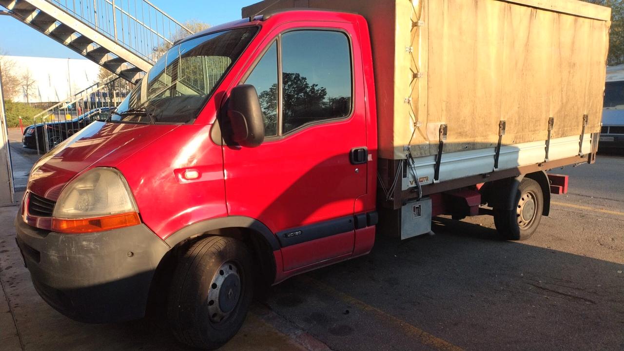 2008 Renault Master cassone aperto centinato removibile