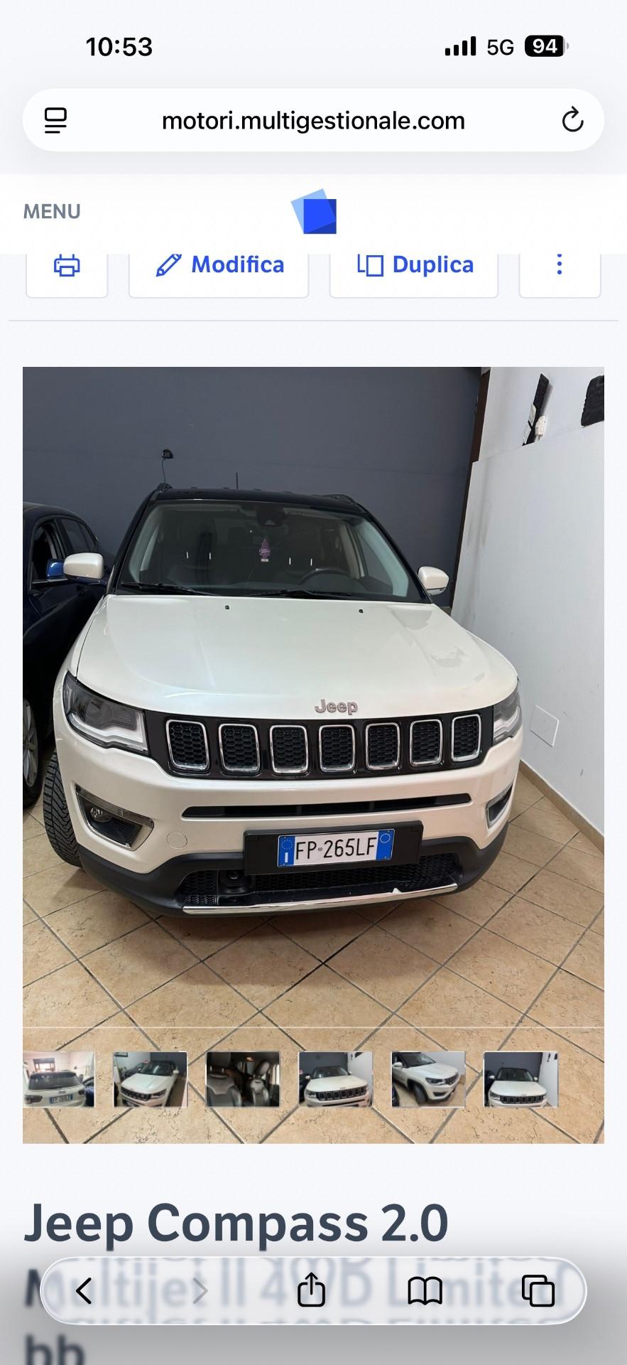 Jeep Compass 2.0 Multijet II aut. 4WD Limited