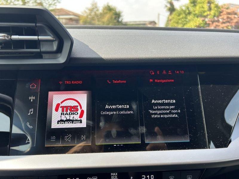 Audi A3 SPB 35 TFSI 150CV Sport Advanced PARI AL NUOVO
