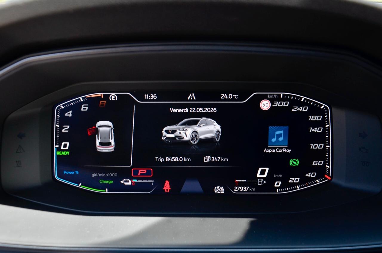 CUPRA FORMENTOR 1.4 PLUG IN HYBRID TRIBE EDITION 204cv DSG, GARANZIA CUPRA 6/28, UNICOPROPRIETARIO, EURO 6D, UFF ITALIANA, SERVICE CUPRA, SEDILI A GUSCIO, FULL LED, RETROCAMERA, PERMUTE
