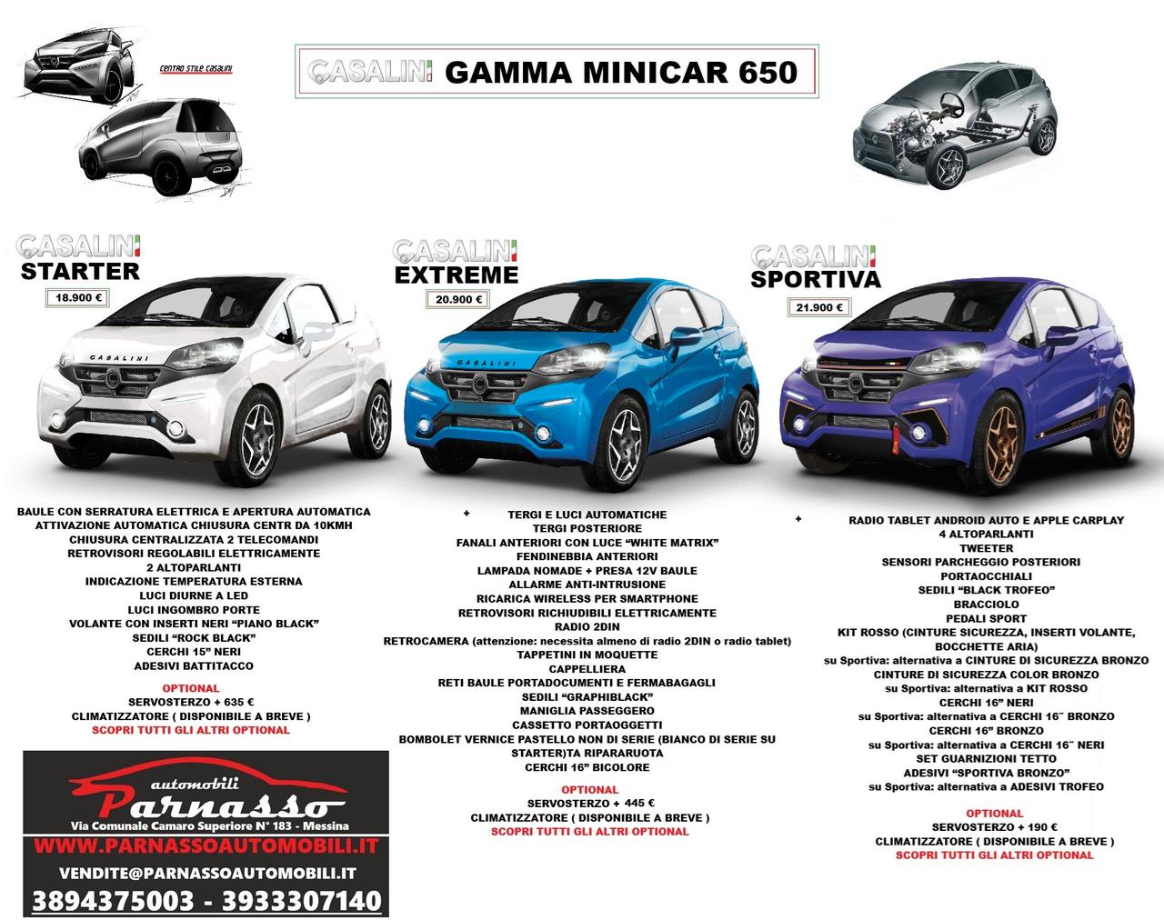 Casalini NUOVA 650 START/EXTREME/SPORTIVA