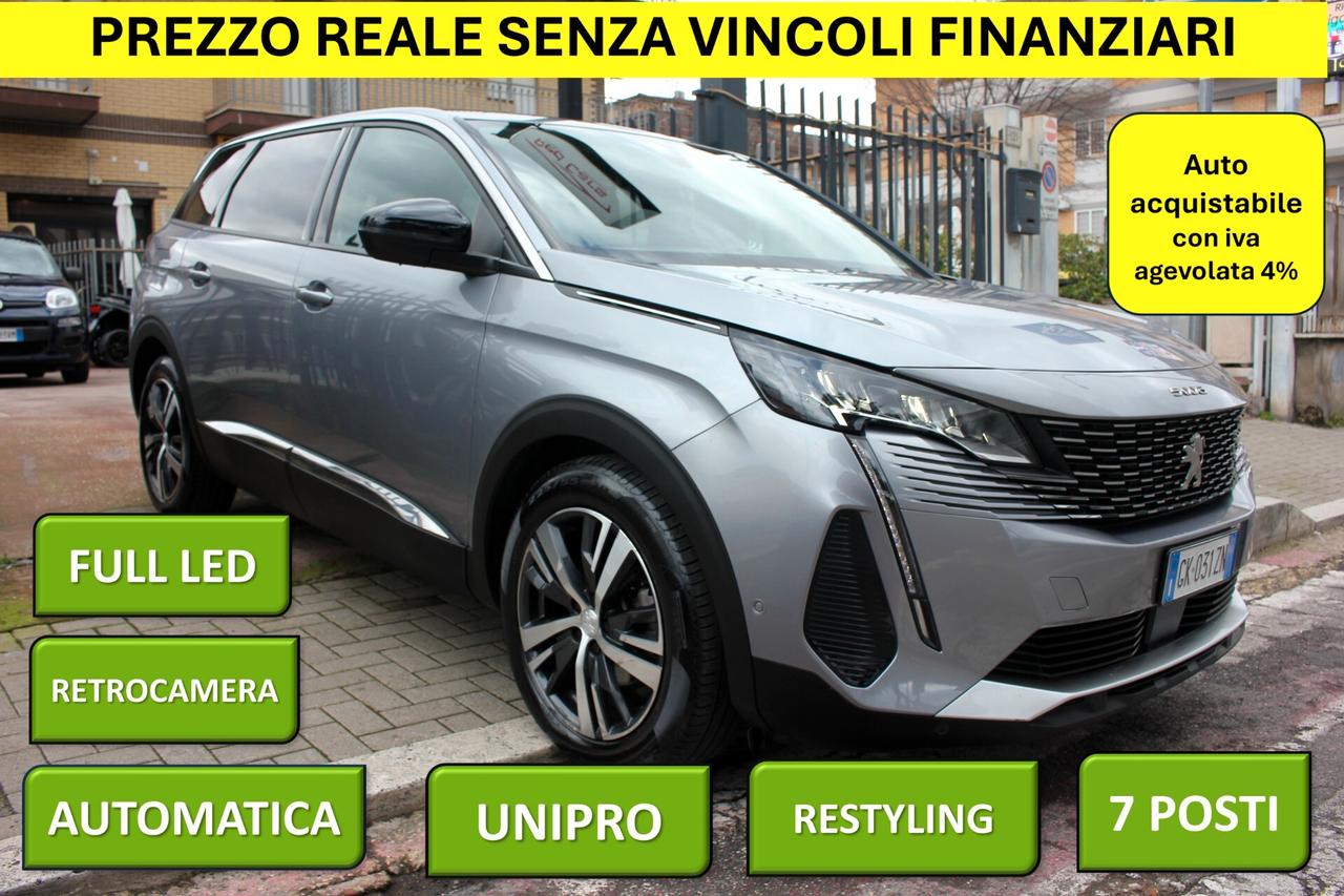 5008 ALLURE 1.5 hdi RESTYLING EAT8 7 POSTI *PREZZO VERO* UNIPRO