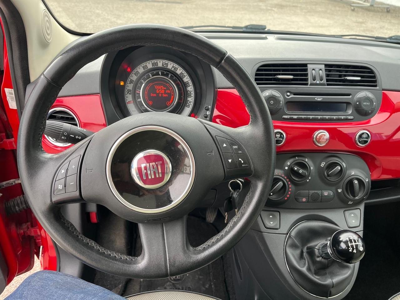 Fiat 500 lounge -1.2 benz-km 73000-2011