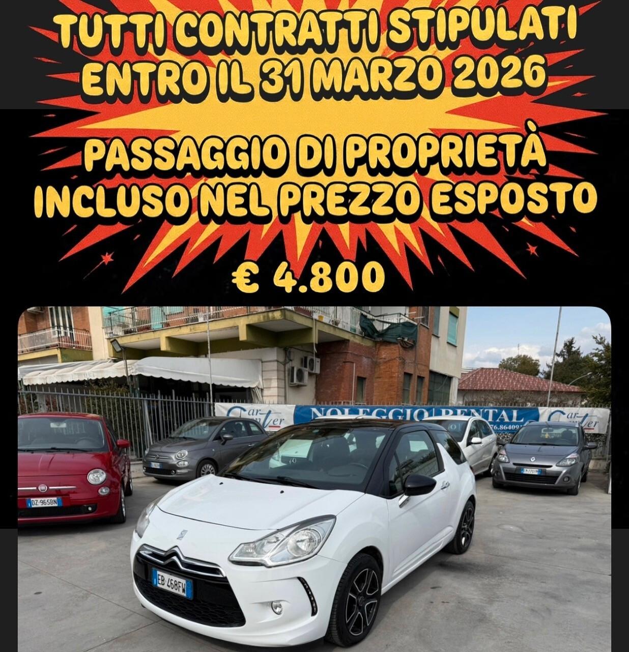 DS3 1.4 DIESEL 68CV ANNO 2010-OK NEOPATENTATI