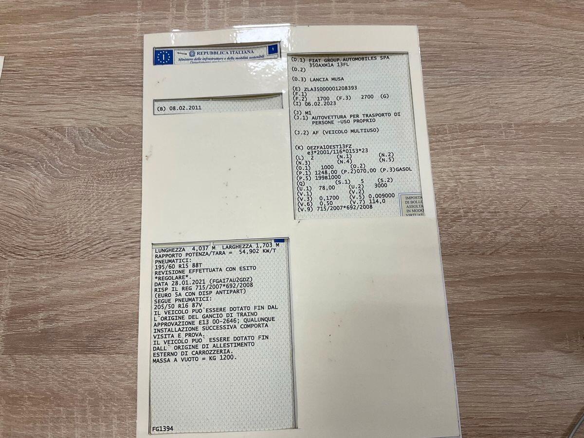 Lancia MUSA 1.3 Mjt 95 CV Ego