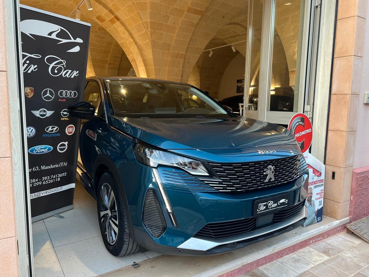 PEUGEOT 3008 ALLURE 1.6 HYBRID PHEV 181CV PELLE NAVI CAM ANNO 2022