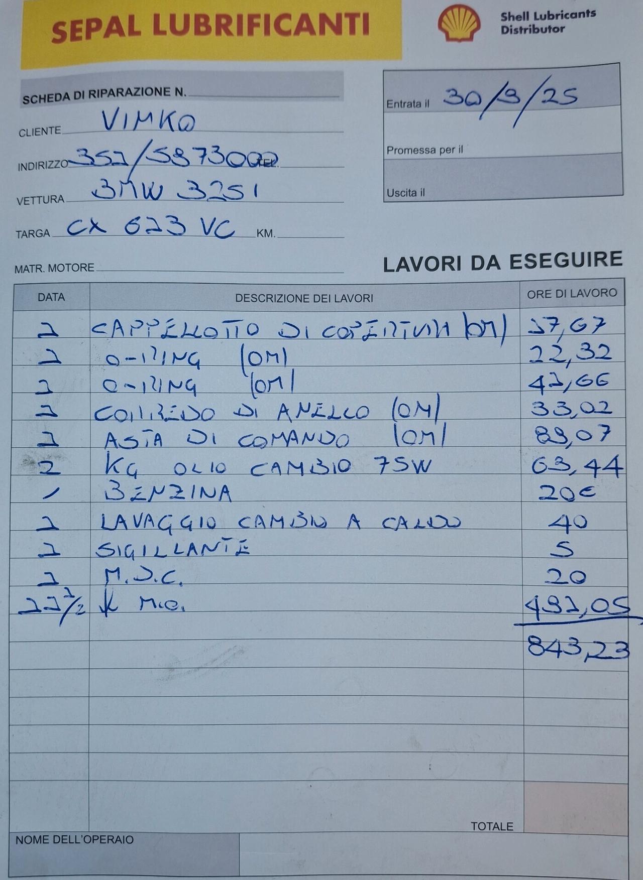 Bmw 325 325i cat Touring Attiva