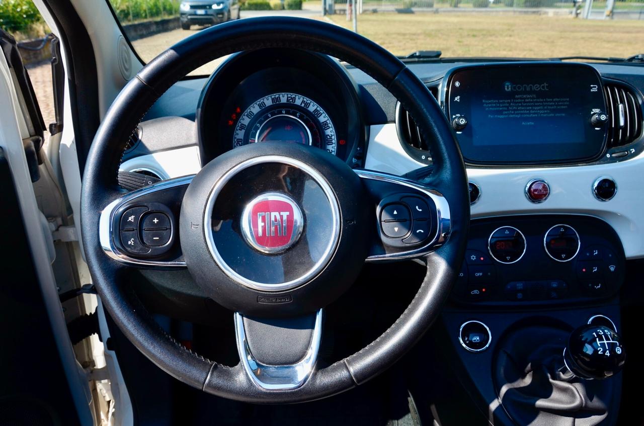 FIAT 500C 1.2 69cv LOUNGE CABRIO , OK NEOPATENTATI , MONITOR 7" , PERMUTE