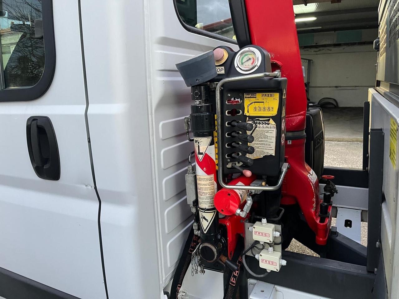 Fiat ducato max 23 -7 posti cassone F. Gru Fassi-2018