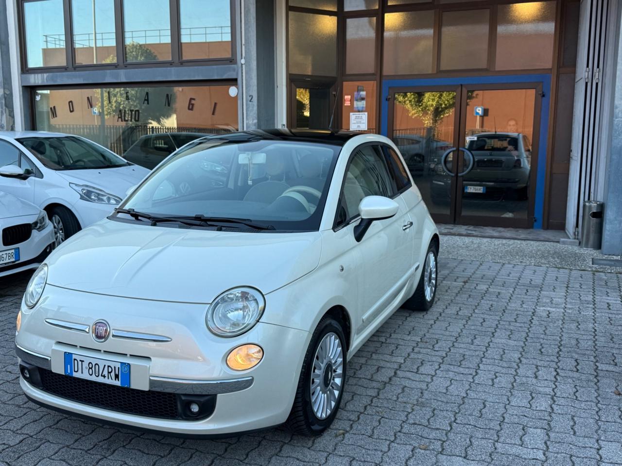 Fiat 500 Bianco speciale cielo panorama 1.2 Lounge