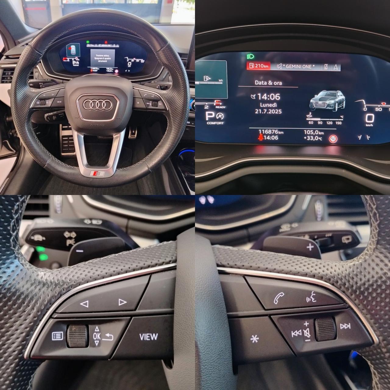 AUDI A4 Avant 40 TDI quattro SLINE edition PACK LUCI LOOK NERO