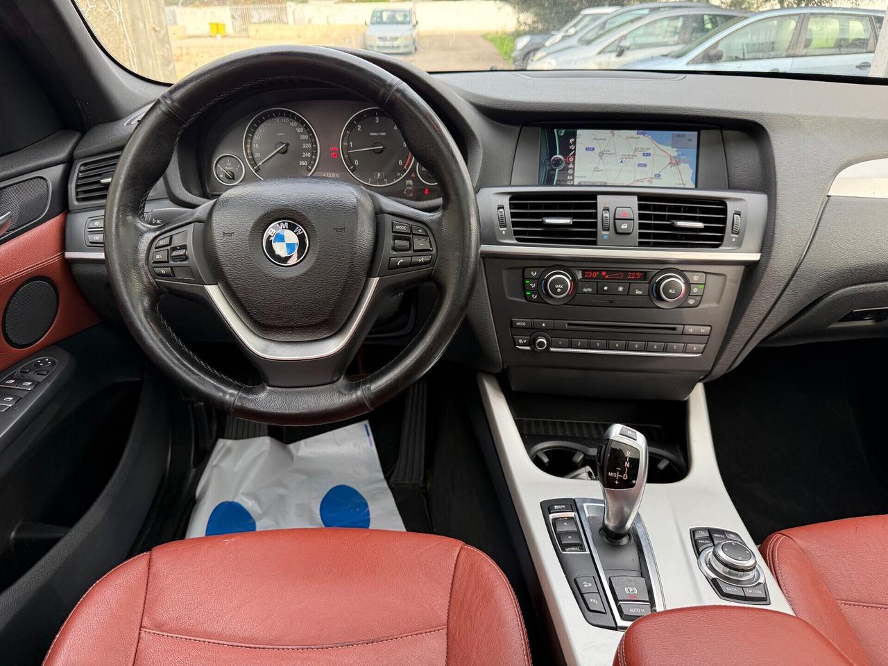 Bmw X3 xDrive 30d,TETTO PANORAMICO APRIBILE,pelle Bordeaux,Xeno+Led,Bluetooth,ecc.