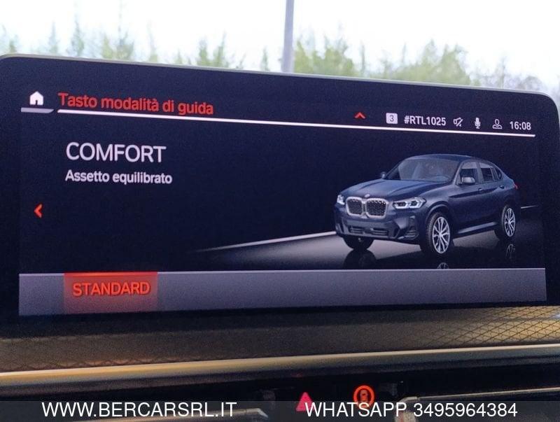 BMW X4 X4 xDrive20d 48V Msport*TETTO*HEAD UP DISPLAY*TELECAMERA*BMW LIVE COCKPIT*