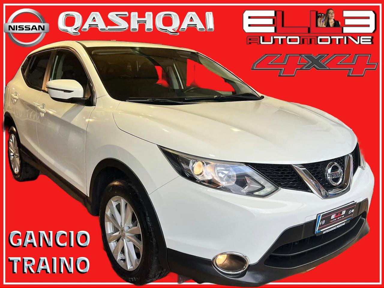 NISSAN QASHQAI 1.6 DCI 4x4 GANCIO TRAINO