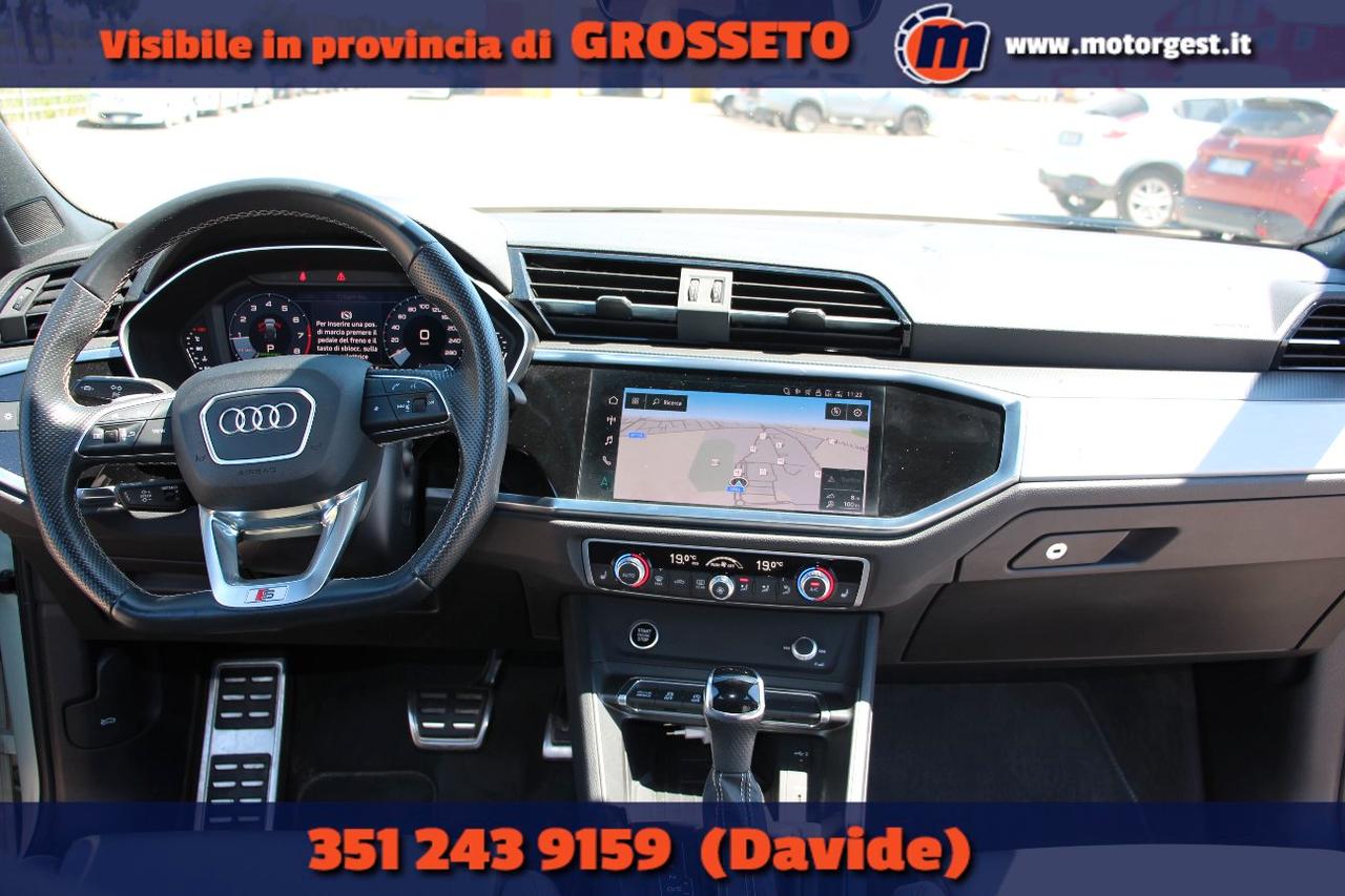 Audi Q3 Sportback 45 2.0 tfsi S line edition quattro 245cv s.-tronic