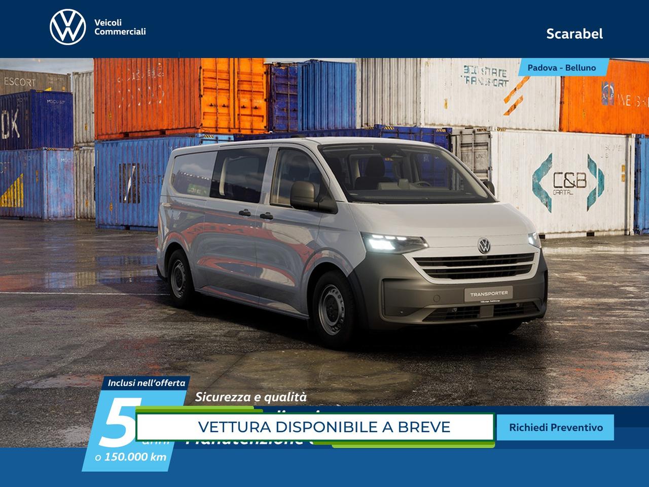 Volkswagen T7 Transporter t7 32 kombi n1 2.0 tdi 150cv l2 auto