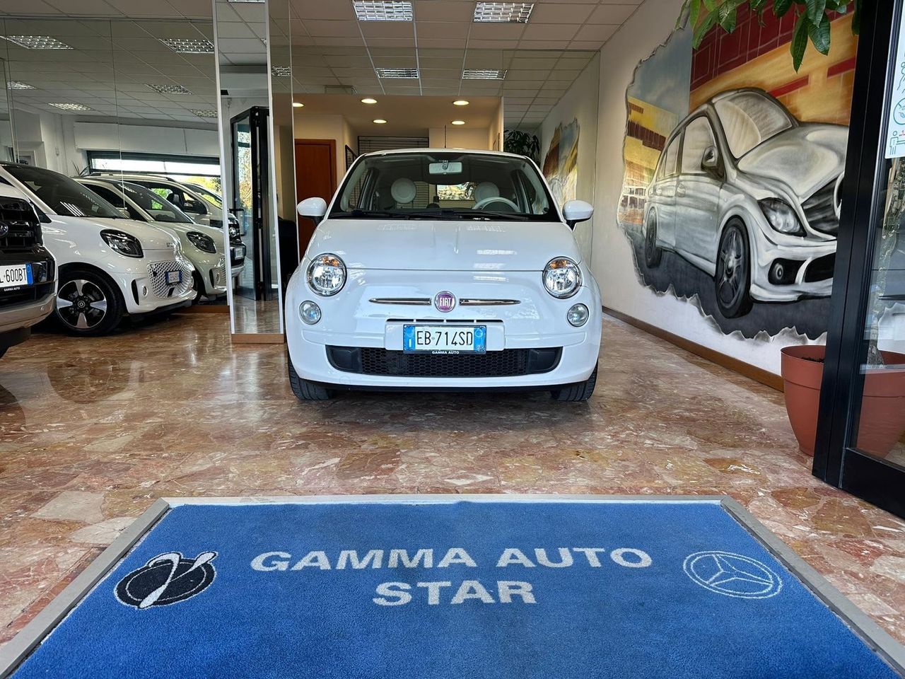 FIAT 500 1.2 LOUNGE DUALOGIC BIANCA MECCANICA E CARROZZERIA PERFETTA OK NEOPATENTATI