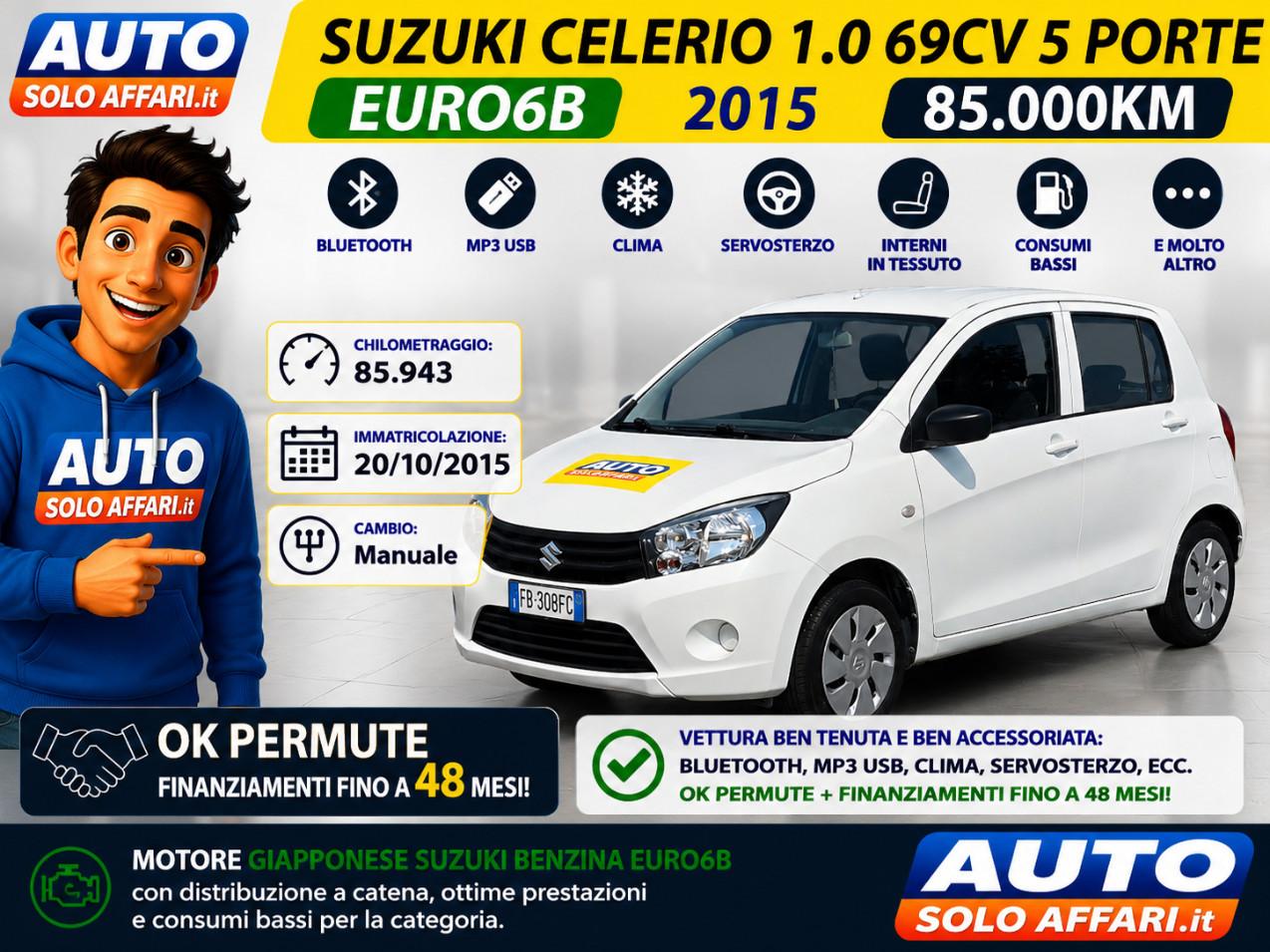 Suzuki Celerio 1.0 EURO6B 85.000KM NEOPATENTATI/RATE/PERMUTE