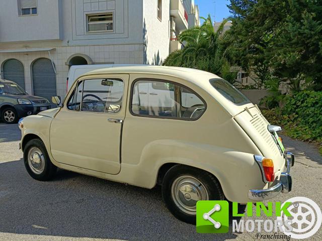 FIAT 600 D FANALONA LIBRETTO E TARGHE ORIGINALI
