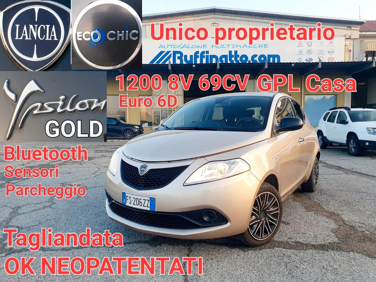 Lancia Ypsilon 1.2 69 CV 5 porte GPL Ecochic Gold