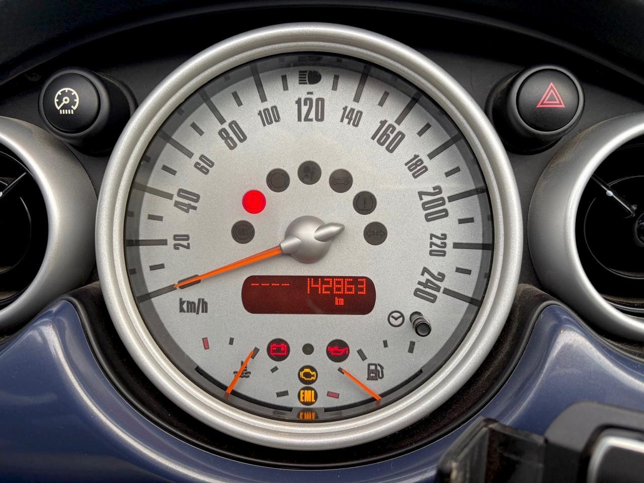 Mini 1.6 16V One Cabrio Blue Lille Bonnes Strips Pelle Permute Garanzia