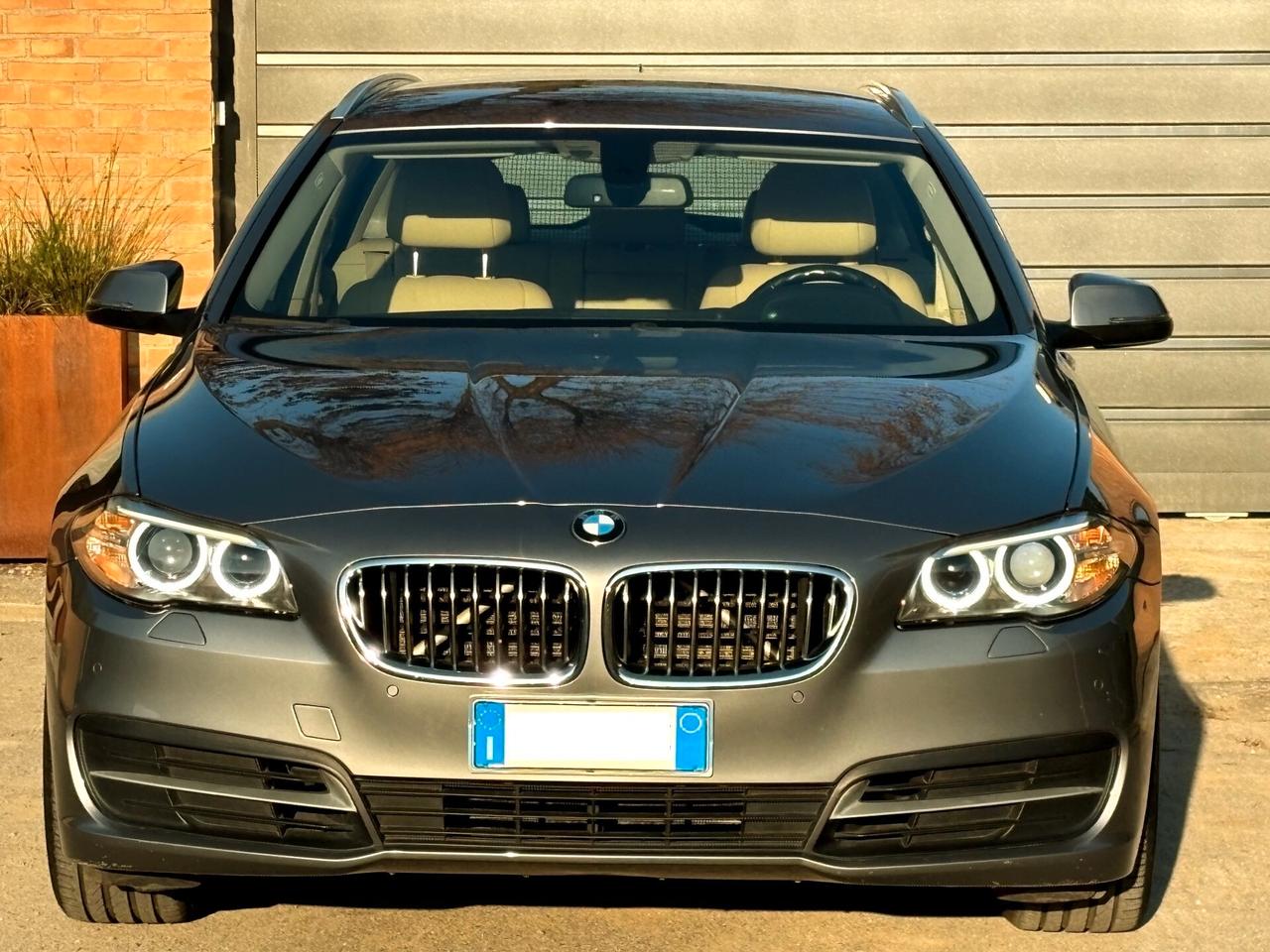 BMW 520D sw aut-128000km-EURO 6-Pelle Beige-2017