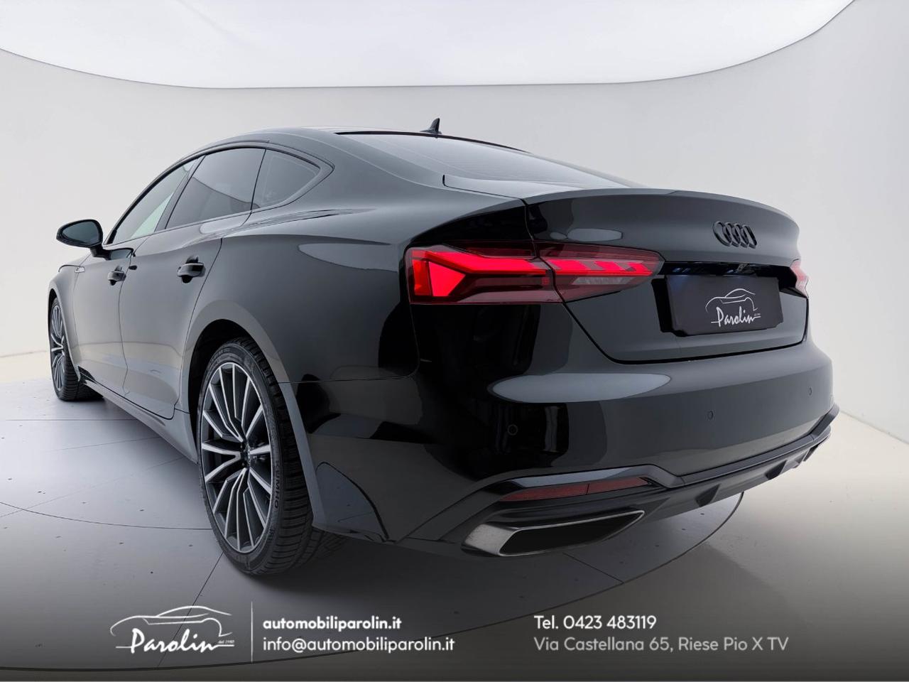 Audi A5 Sportback 40 2.0 tdi mhev S-Line edition S-tronic Black pack-Telecamera-B&O