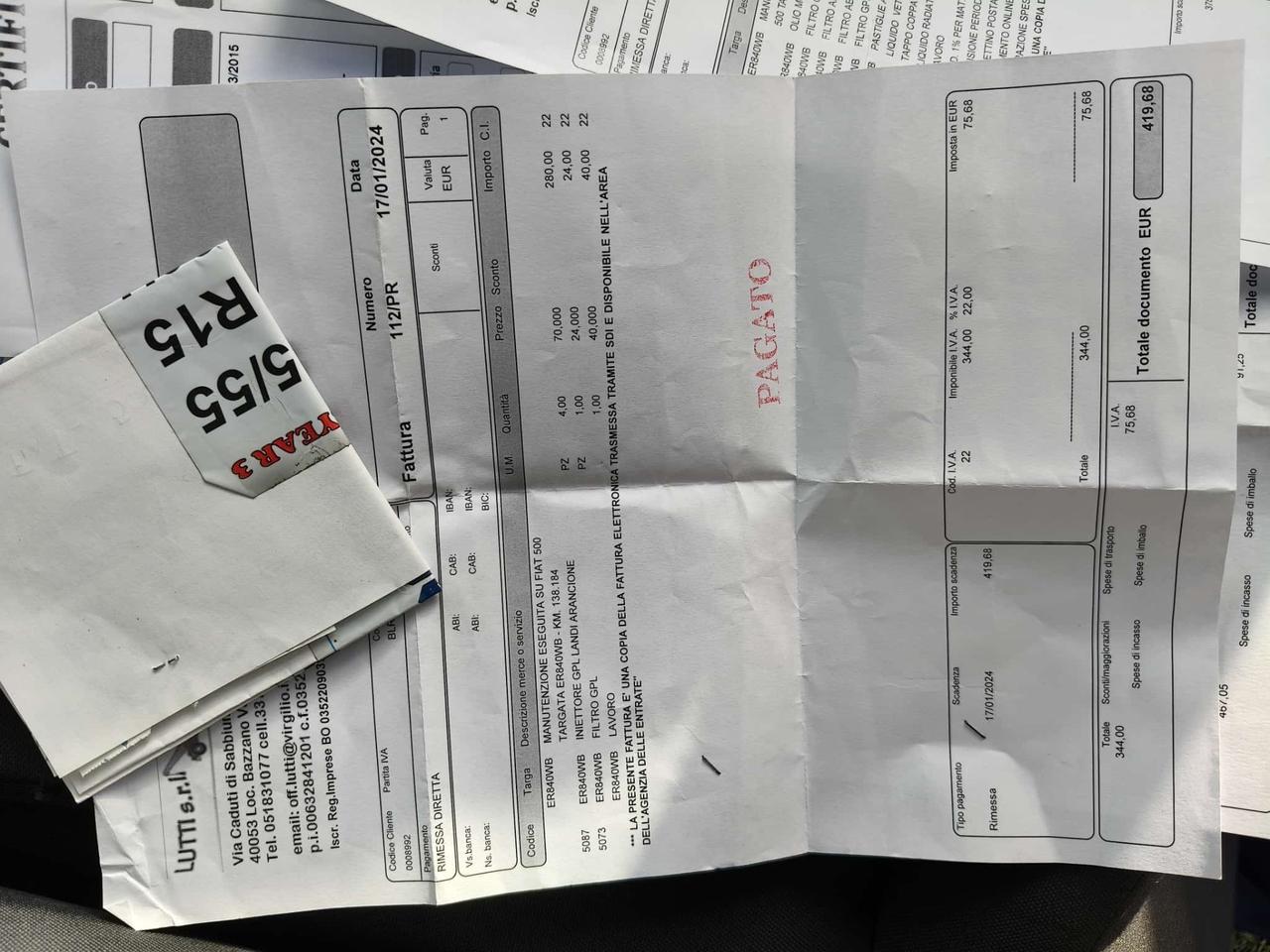 FIAT 500 GPL DI SERIE LOUNGE FINE 2013 NUOVA