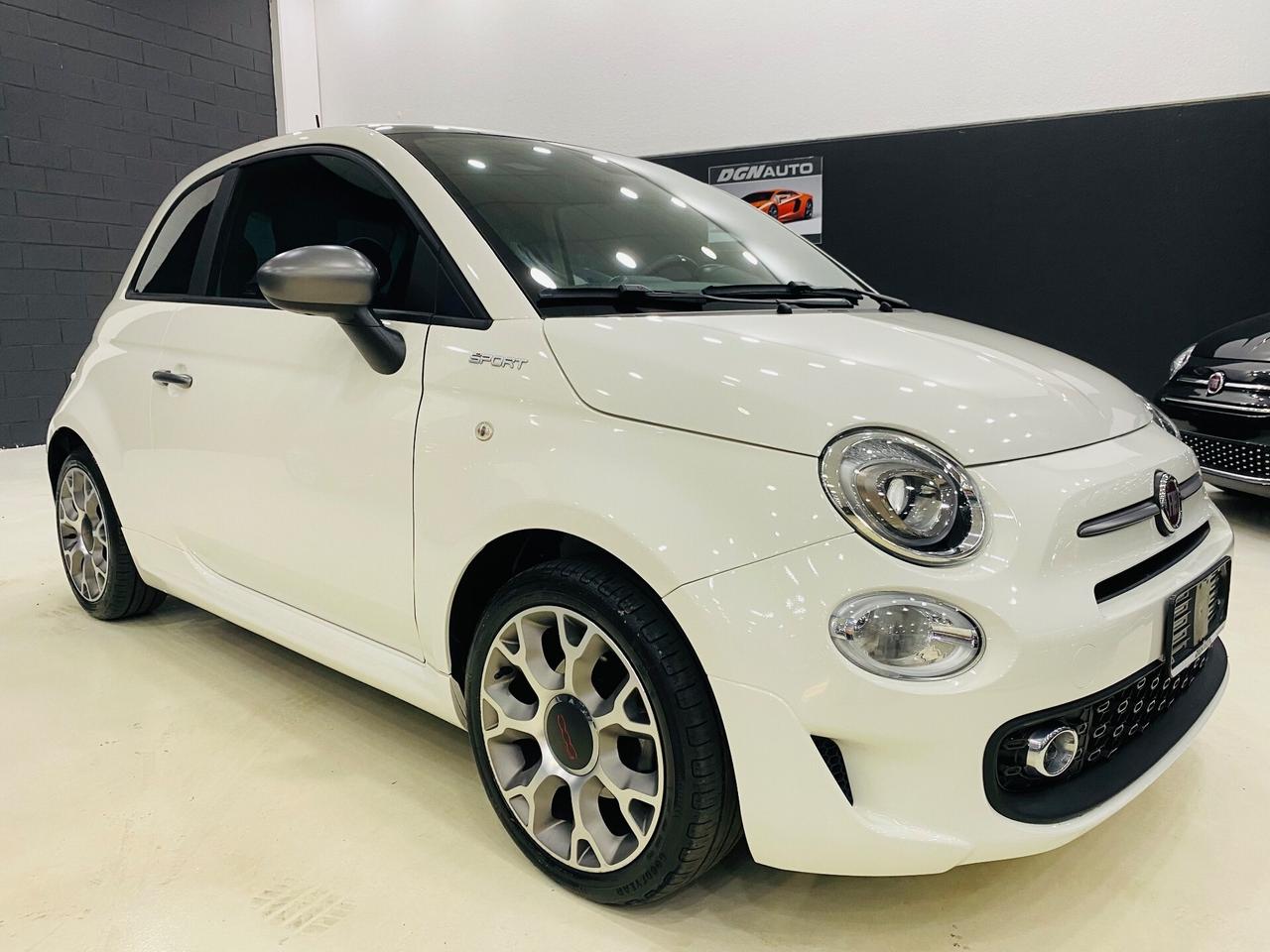 Fiat 500 1.0 Hybrid Sport Navy CarPlay Tetto Pano