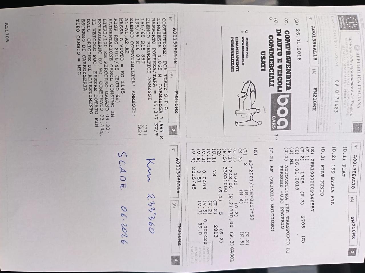 Fiat Punto 1.3 MJT II S&S 95 CV 5 porte Street