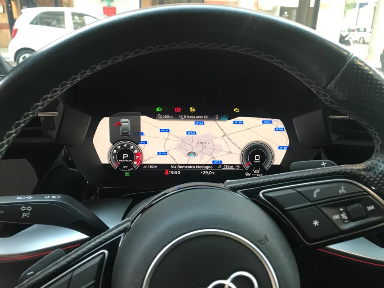 Audi A3 SPB 30 g-tron S tronic 131CV S LINE BLACK EDITION " TETTO PELLE LED MATRIX B&O 18 "